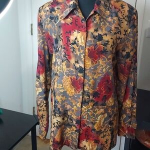 Vintage Tess silk button up